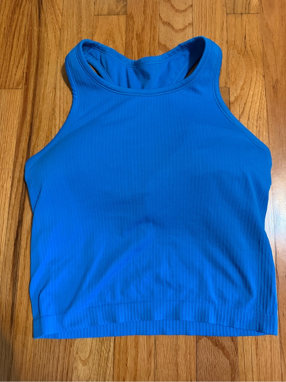Calia Blue Women’s Ribbed Tank Top with built in bra